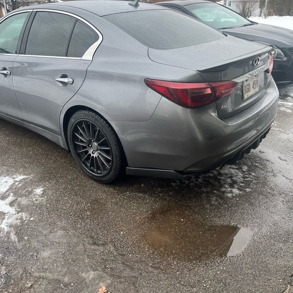2014-2023 Infiniti Q50 Rear Side Skirts Rear Spats - Picture 6 of 7